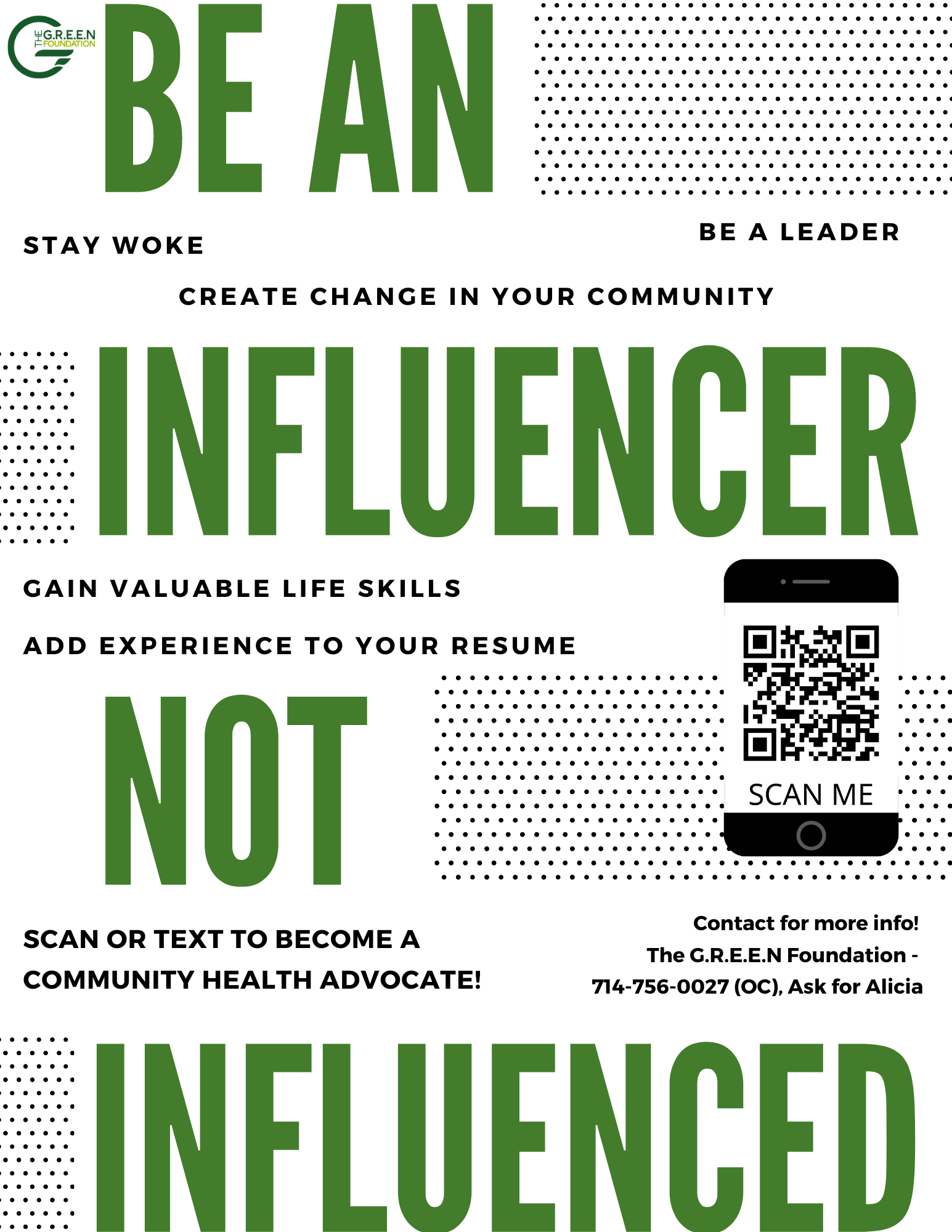 Community Health Advocates The G.R.E.E.N. Foundation